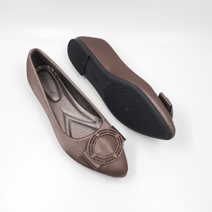 Laviola Shoes - Sepatu Flat Shoes - 2910 LSH - MOCCA