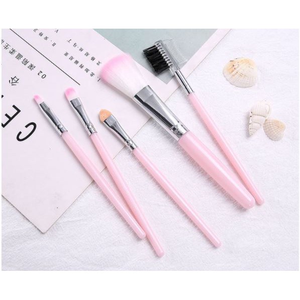 (JB99) KUAS BRUSH SET HELLO KITTY MAKE UP TOOLS ALAT KECANTIKAN ISI 5 PCS