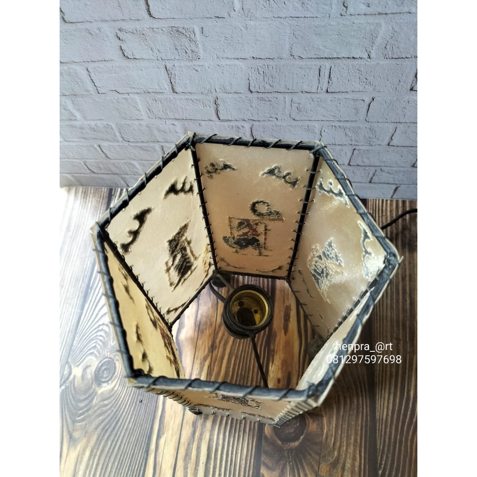 Lampu tidur wayang kulit Kamajaya-Kamaratih