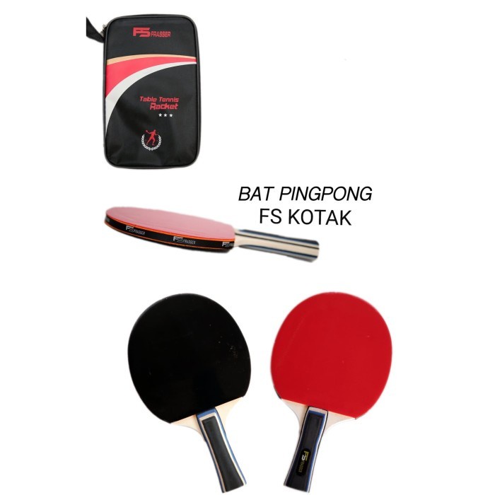 Frasser Bet Bet Tenis Meja Pingpong 3 Stars Bonus Tas Kotak