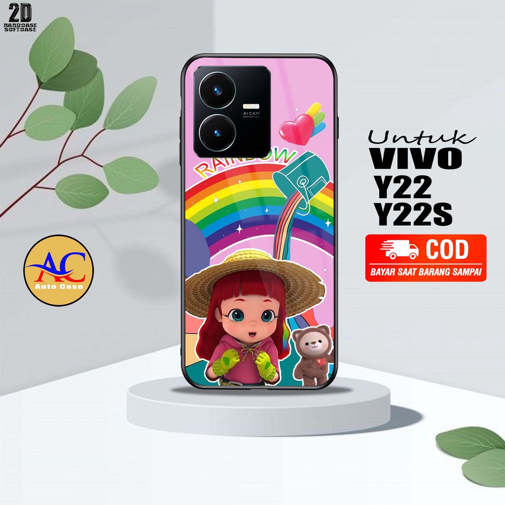 Case Hp Softcase Glossy VIVO Y22 Y22S RMB Casing Silikon Handphone Pelindung Kamera