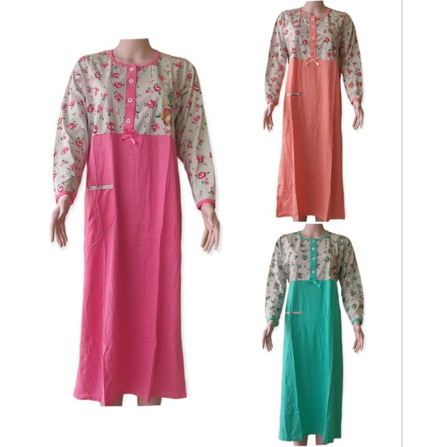 familia | Gamis Longdress Kaos SieLie | Baju Tidur Dewasa | Termurah