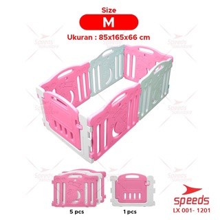 Pagar Bayi Mainan Anak Set Baby Fence Pagar Portable Merek Molion PG-M1201