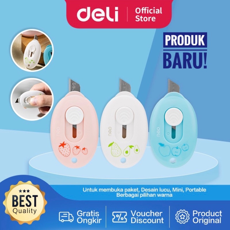 

CUTTER MINI / PISAU PEMOTONG KERTAS MINI PORTABLE / CUTTER MINI UNTUK ALAT TULIS KANTOR