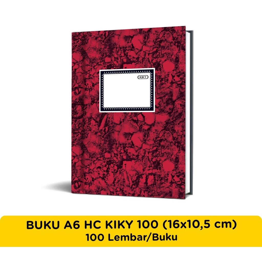 

Kiky Buku Hard Cover A6 Laminasi Gloss 100 Lembar / Kiky Buku Catatan Ukuran A6 100 Lembar ABQ