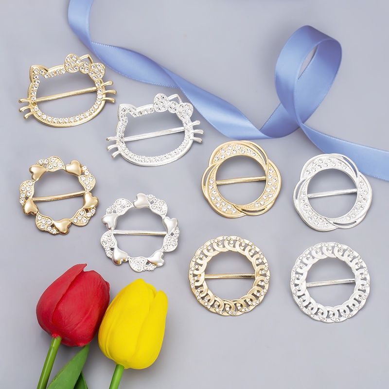 Bros Ring Hijab atau Syal, Model Gasper Mewah Aplikasi Zircon