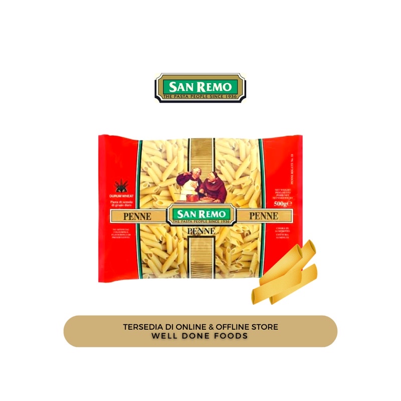 

San Remo Pasta Penne Rigani #18 500gr