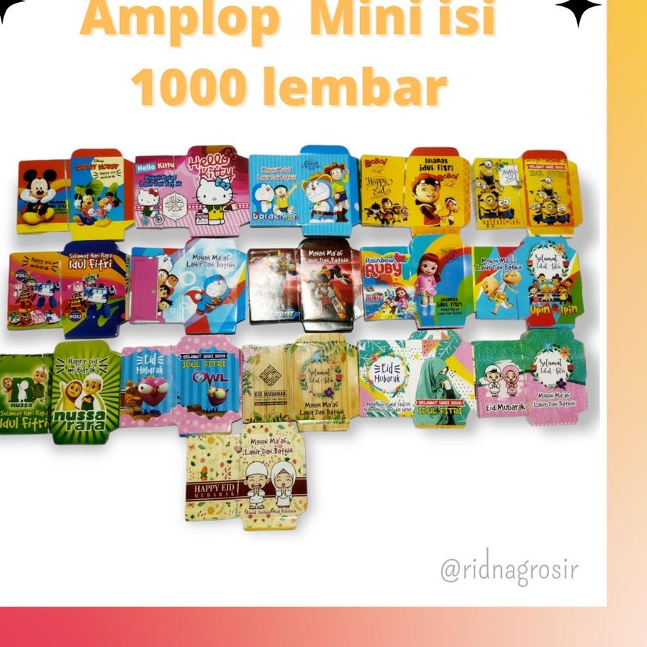 

❦ Amplop angpao MINI LEMBARAN 1000pcs カ