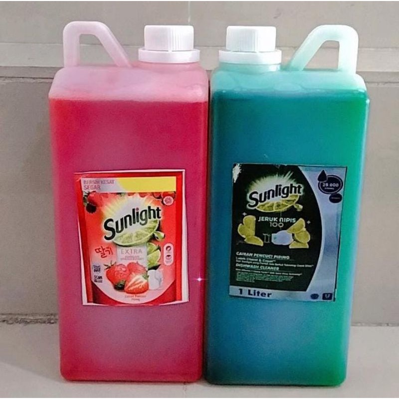 Jual Sabun Pencuci Piring Sunlight 1liter Shopee Indonesia 