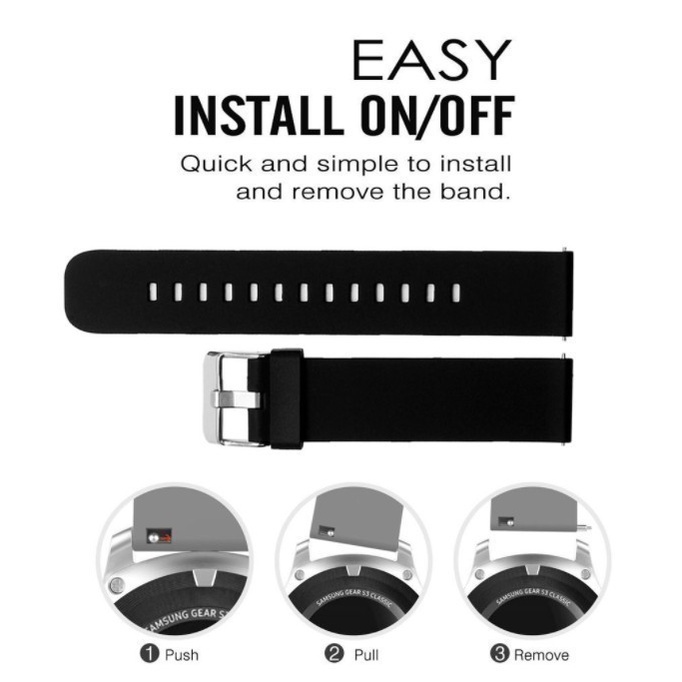 Tali Jam Untuk Kieslect Lora Lady 20mm - Strap Polos Silikon Simple