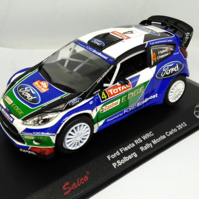 Diecast Miniatur Mobil Rally Ford Fiesta Balap Replika Besi Pajangan