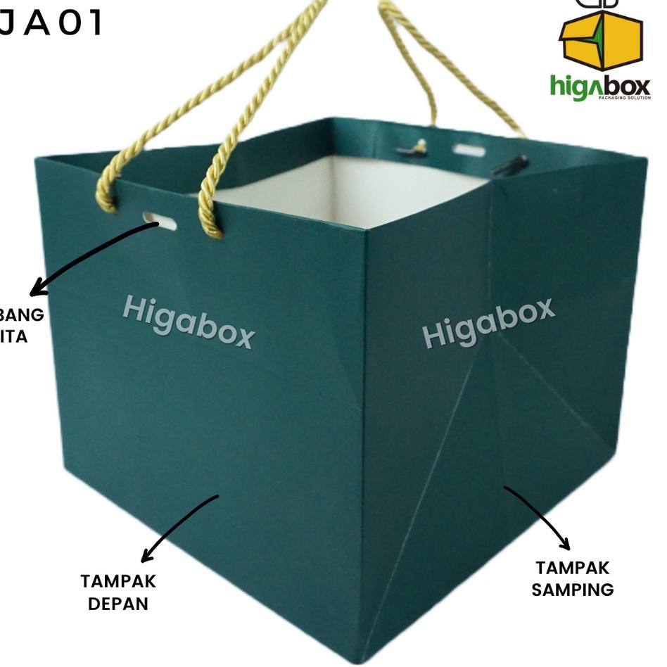 

⇣ Paperbag Uk 24x24x20, Paperbag Warna Polos / JA01 ⇟