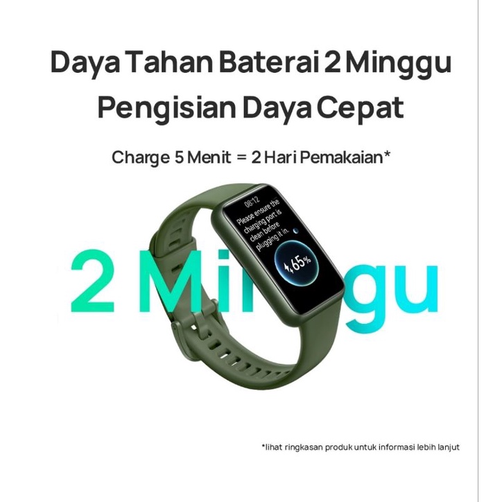 HUAWEI Band 7 Smartband | 9.99mm Ultra-Thin Design | Automatic SpO2 | Daya Tahan Baterai 2 Minggu | 24/7 Health monitoring Black Garansi Resmi