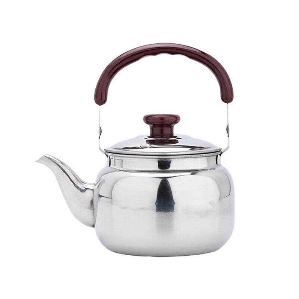 Preva 0.5L/0.75L/1L/2L Whistling Kettle Portable Untuk Kompor Gas Camping Water Pot Ergonomic Handle Teakettle