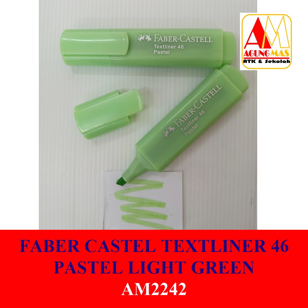 

FABER CASTEL TEXTLINER 46 PASTEL LIGHT GREEN