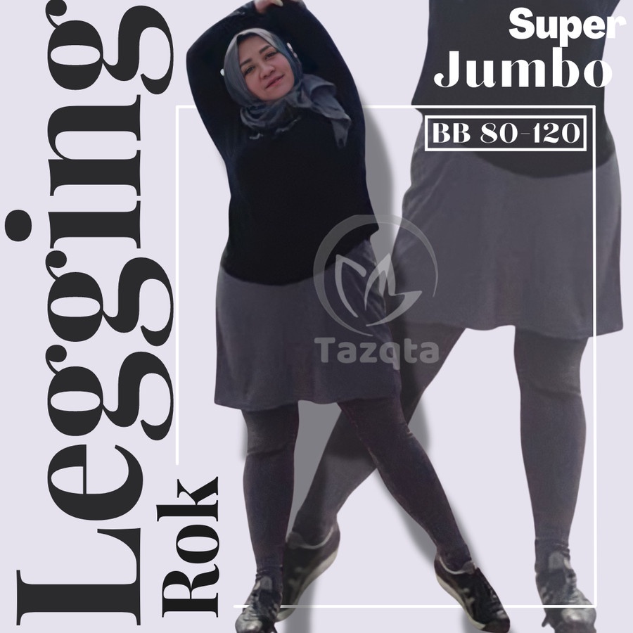 Rok legging panjang Sporty Celana Olahraga Lari Senam Aerobic Wanita Zumba Jumbo berenang bersepeda