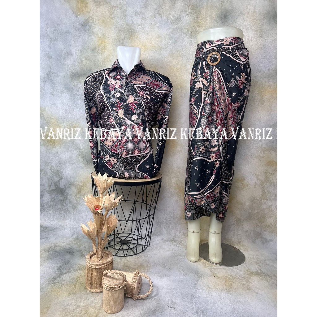 Vanriz Kebaya-Batik Couple Rok Lilit Buat Lamaran Kemeja slimfit