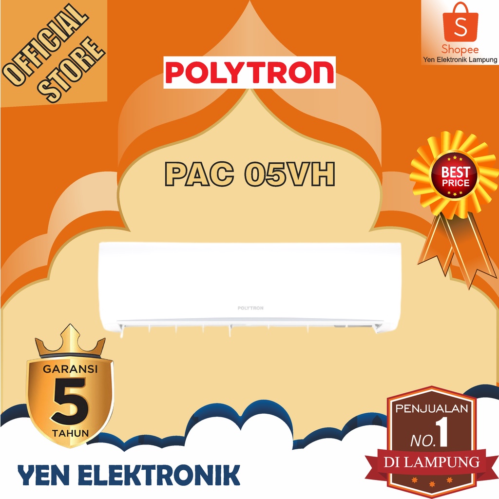 AC POLYTRON PAC 05 VH - 1/2 PK Neuva Ice Garansi Resmi POLYTRON 5 Tahun