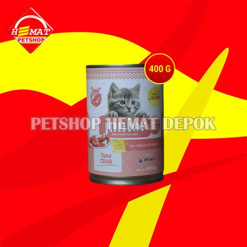 Makanan Kucing Basah Junior Wet Food Kaleng 400 Gram Non Whiskas