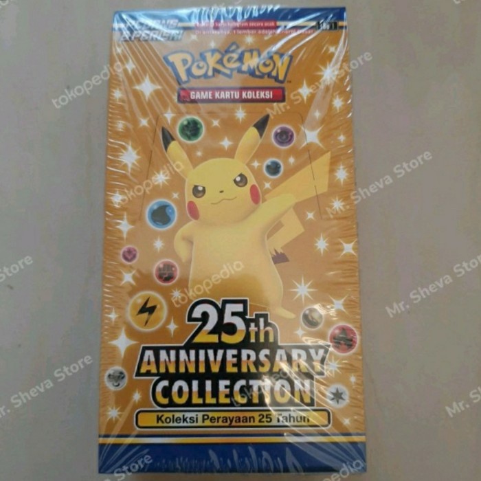 Kartu Booster Box 25Th Pokemon Anniversary Celebration Indonesia (Get Bonus)