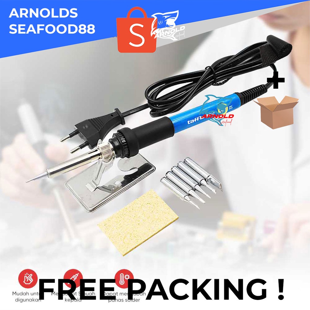 Solder Listrik Iron Adjustable Temperature 60W Alat Las Solder Listrik