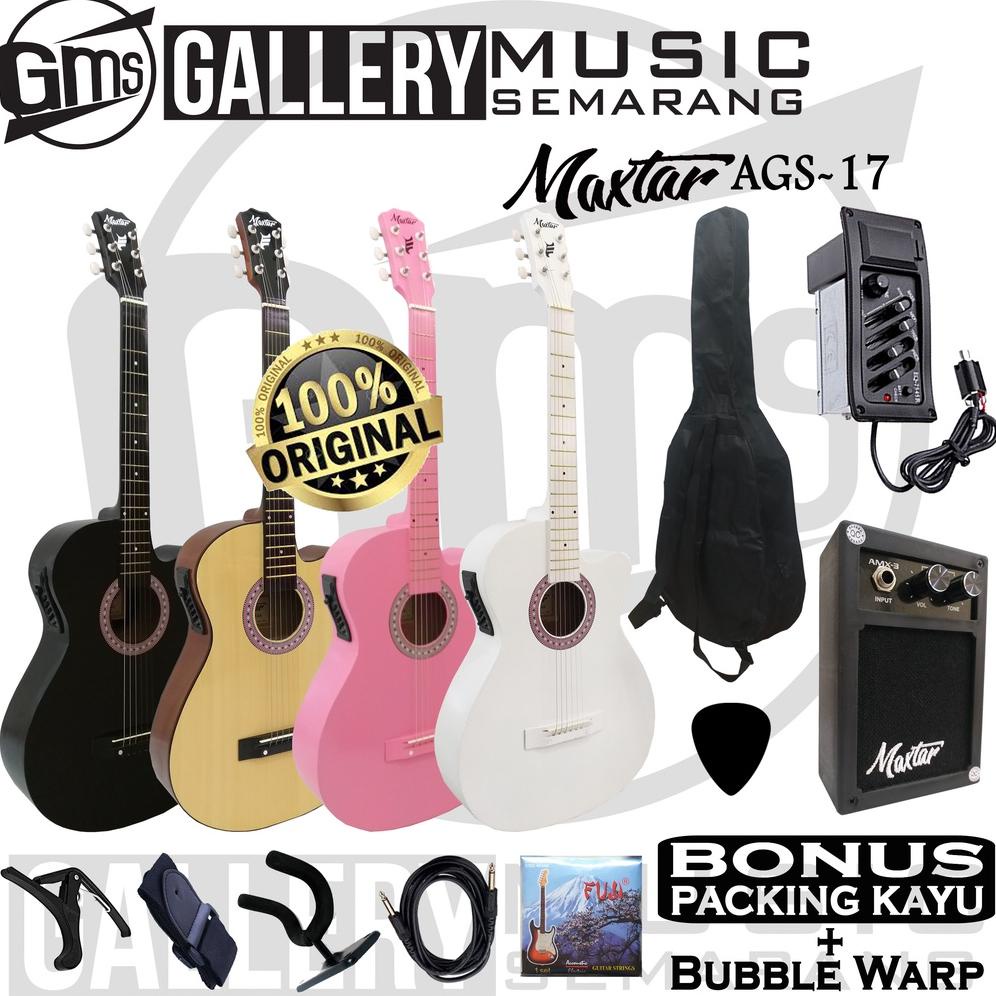 BISA COD Gitar Akustik Elektrik Maxtar AGS-17 Original / Gitar Akustik Original / Gitar Akustik Term