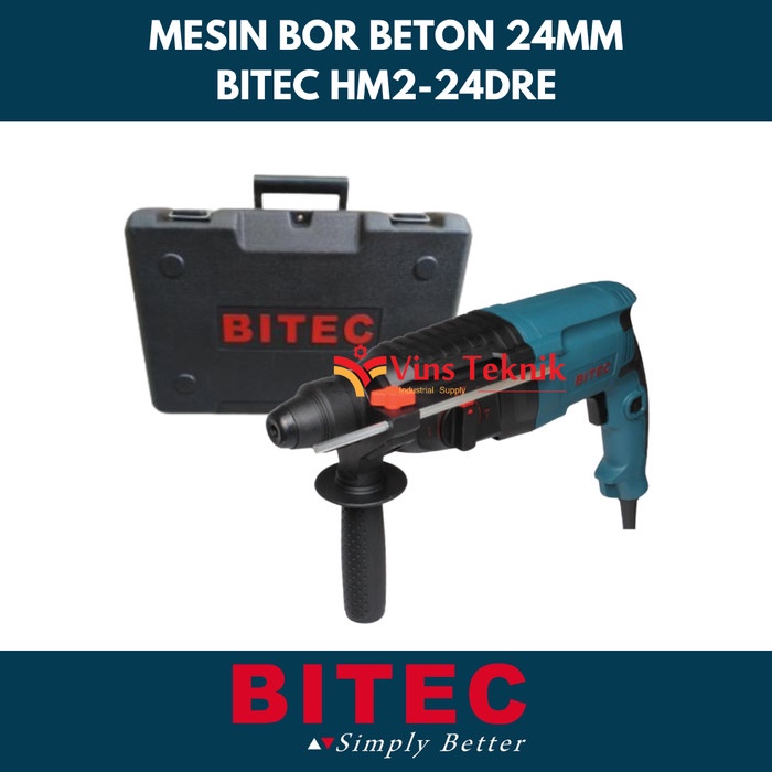 Mesin Bor Beton Rotary Hammer Hm2-24Dre Bitec Hm 2-24 Dre