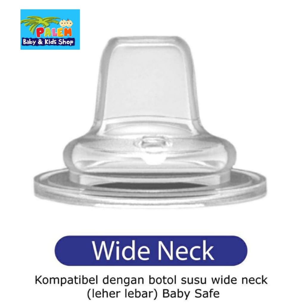 Baby Safe Nipple Silicone Spout Wide Neck 6m + DWNCC