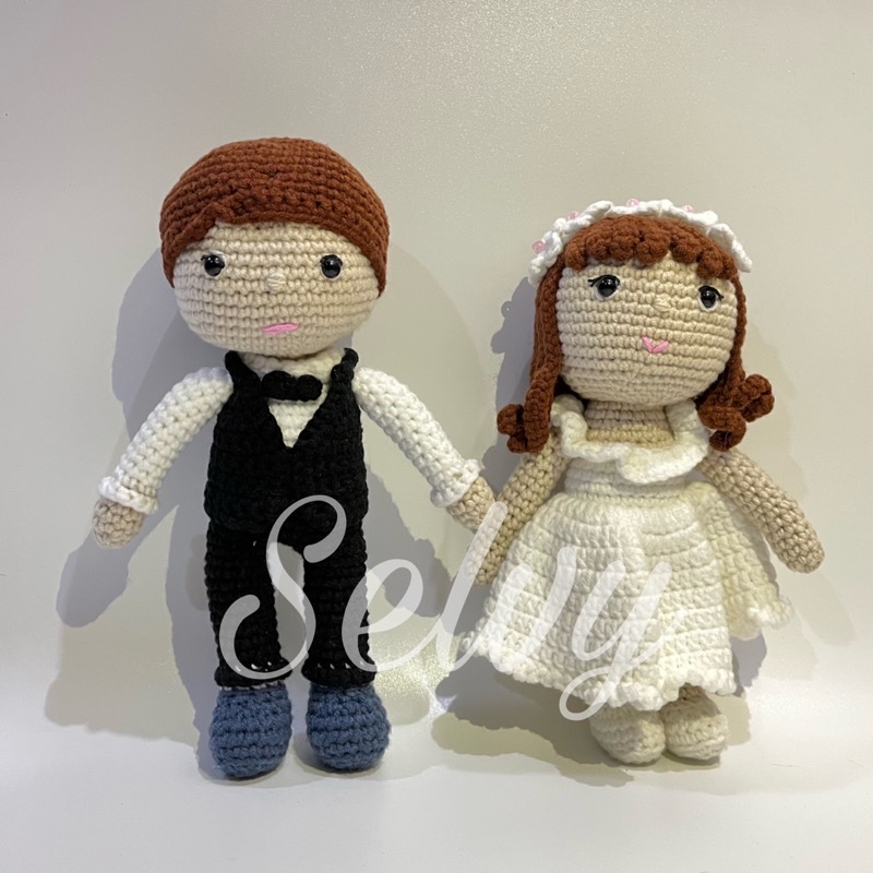 Boneka Rajut - Amigurumi Wedding doll