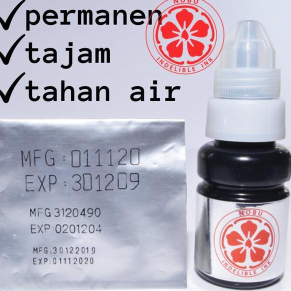 

Terlaris Tinta Stempel Permanen Plastik - Foil Aluminium Kemasan - Nobu Ink Termurah