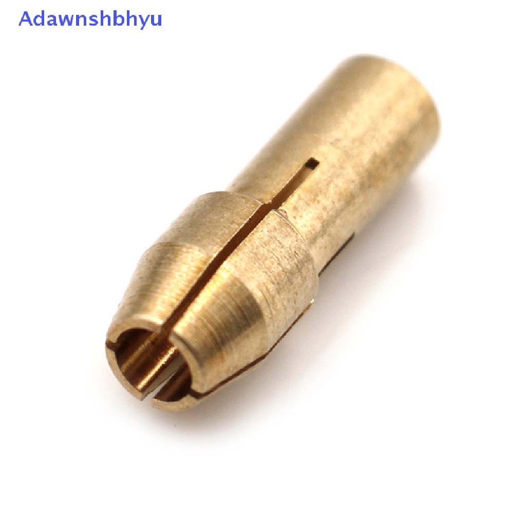 Adhyu 10Pcs Mata collet chuck Bor Kuningan 0.5-3.2mm 4.8mm shank Untuk rotary tool ID