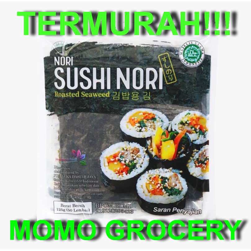 

Sushi Nori Seaweed Rumput Laut Panggang HALAL 5/10/20/50 Sheets/lembar