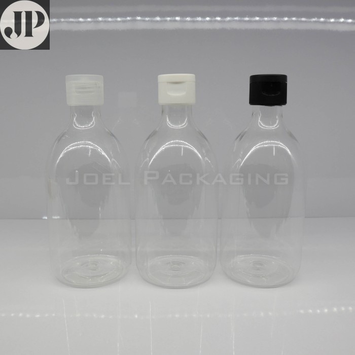 BOTOL FLIPTOP 300ML OVAL 300 ML PET NATURAL - Fliptop Clear