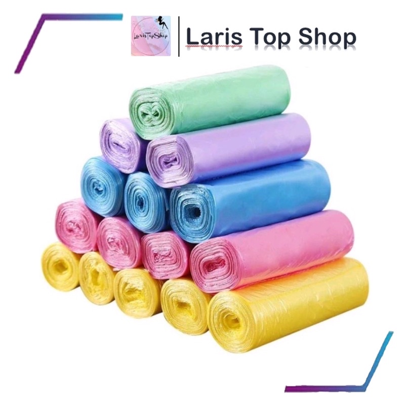 Kantong Plastik Sampah Roll 50x44 / Roll Plastic trash Warna Macaron / Plastik Sampah / Kantong Kresek Sampah Gulung Serbaguna / Kantong Plastik Sampah Roll Gulung Praktis