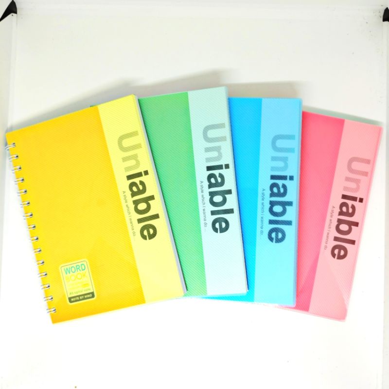 

Notebook Spiral A5 80 Lembar Aesthetic Hard Cover Motif UNIABLE WORD BOOK