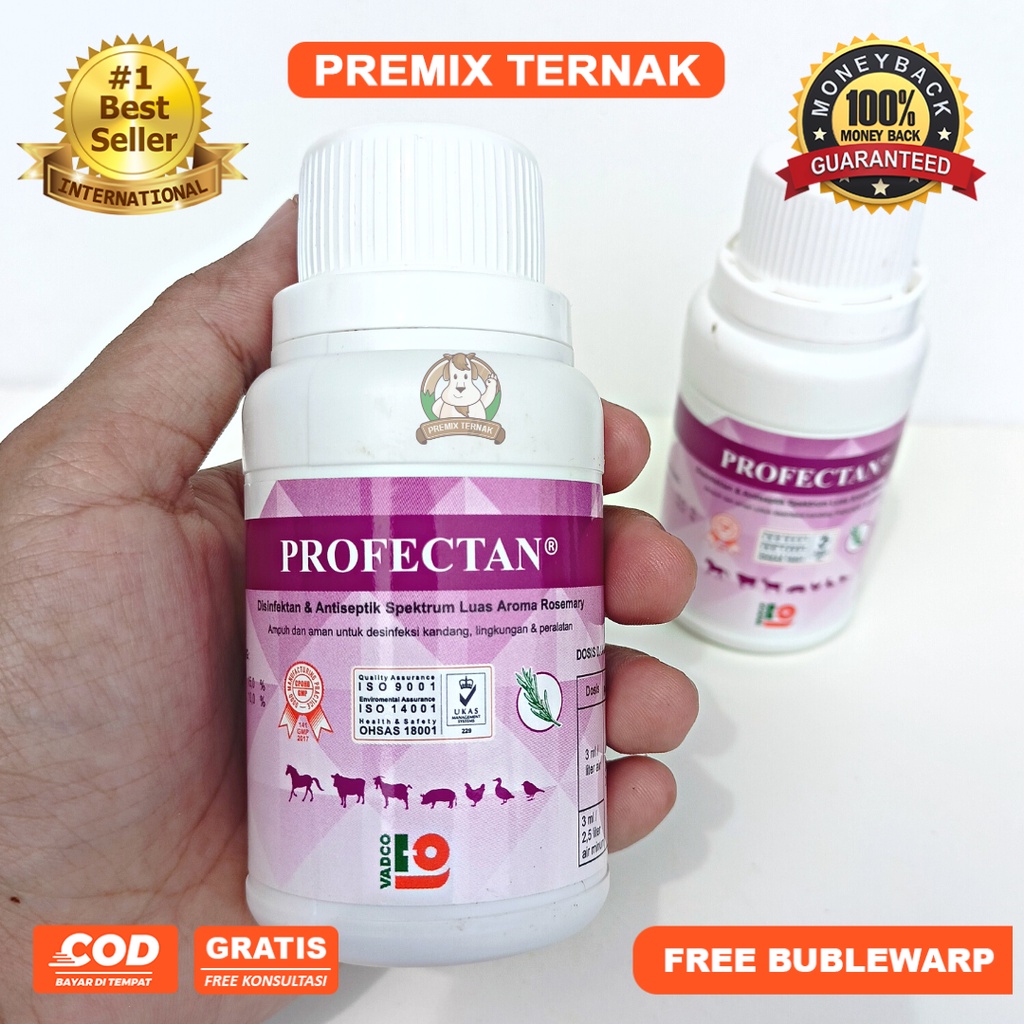 PROFECTAN 100 ml - Desinfektan &amp; Antiseptik  Spektrum Luas untuk lingkungan dan kandang