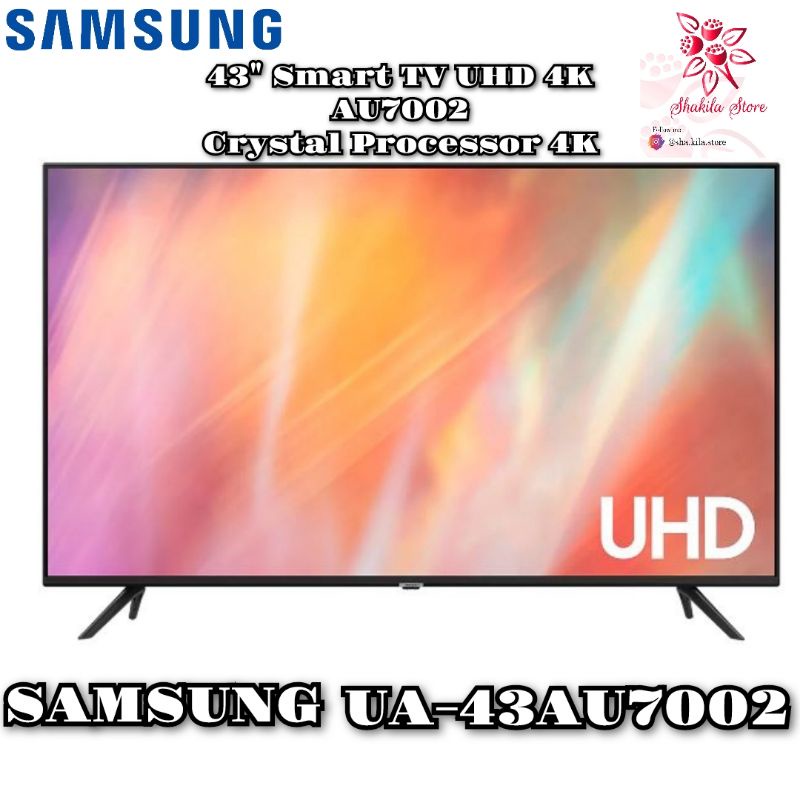 SAMSUNG SMART TV 43" INCH CRYSTAL UHD 4K 43AU7002