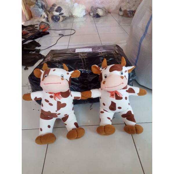 boneka sapi lucu dan imut ukuran L