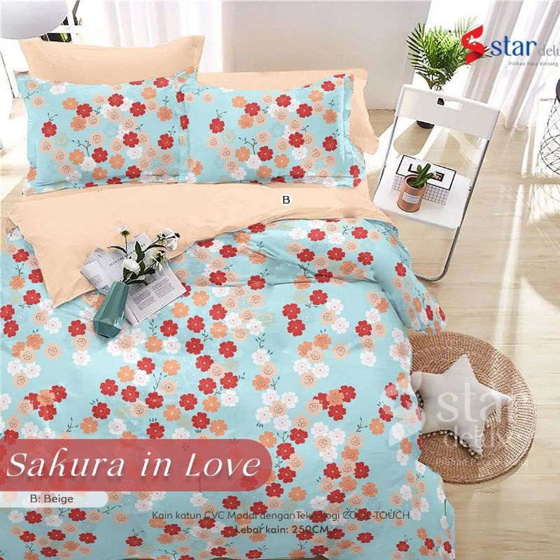 KAIN CVC METERAN STAR - SAKURA IN LOVE