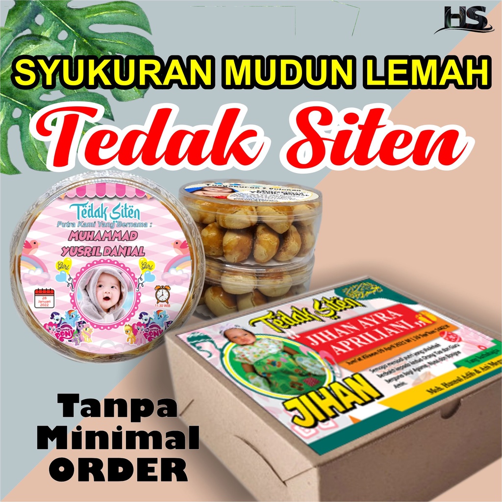 

Stiker & Kartu Dundunan, Stiker & Kartu Tasyakuran Tedak Siten
