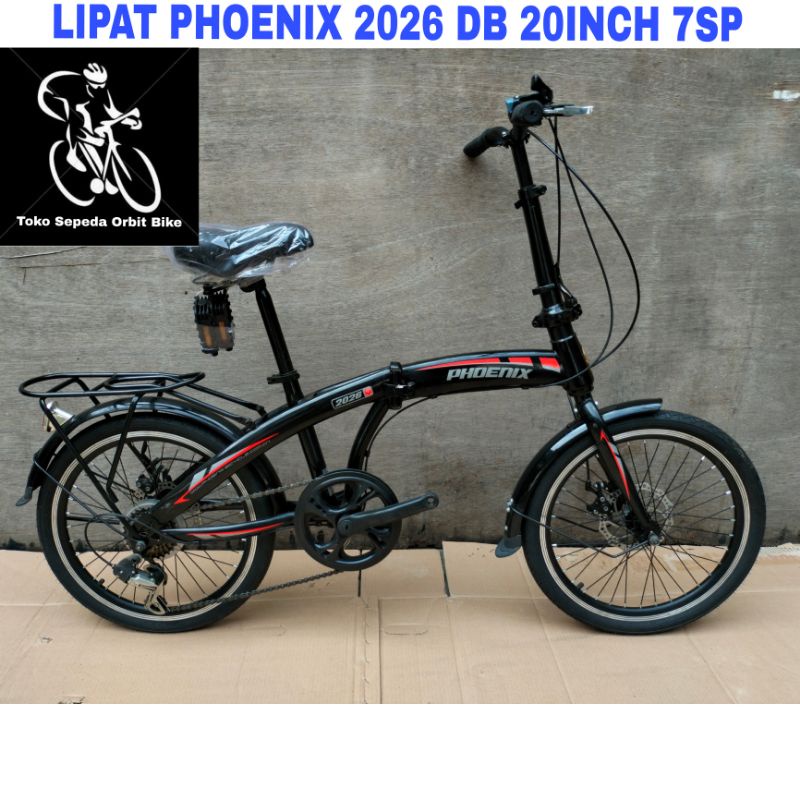 Sepeda Lipat Phoenix 2026 DB 20Inch 7Sp Hi-ten stell