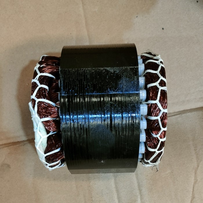 Komp Stator Gulungan Motor Kompresor Oiless Shark Ov 0725 3/4Hp
