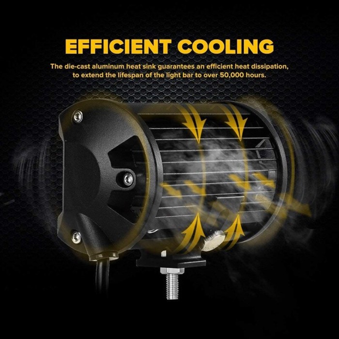 lampu 24 led Tembak sorot offroad 72watt 72w cree Bar Outdoor Mobil