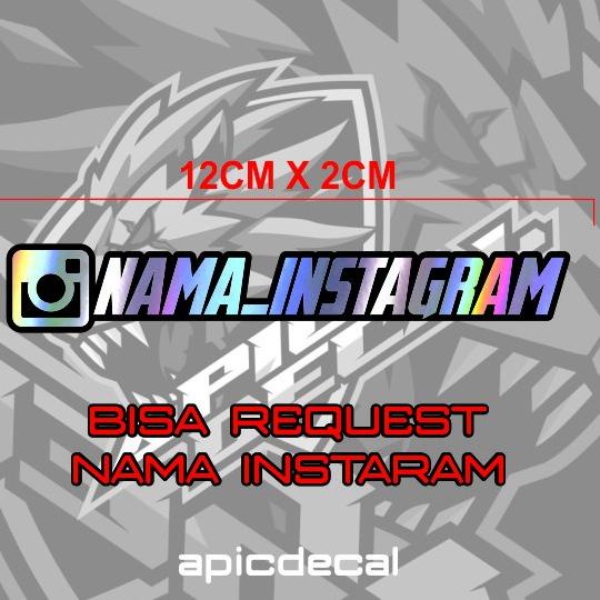 

♞ BISA REQUEST!! Sticker Nama Sosmed Hologram (Ig,FB,Twitter,Tiktok) ↢