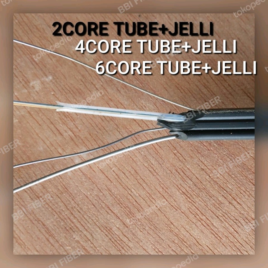 kabel fo 3 seling tube jeli fiber optiķ cable