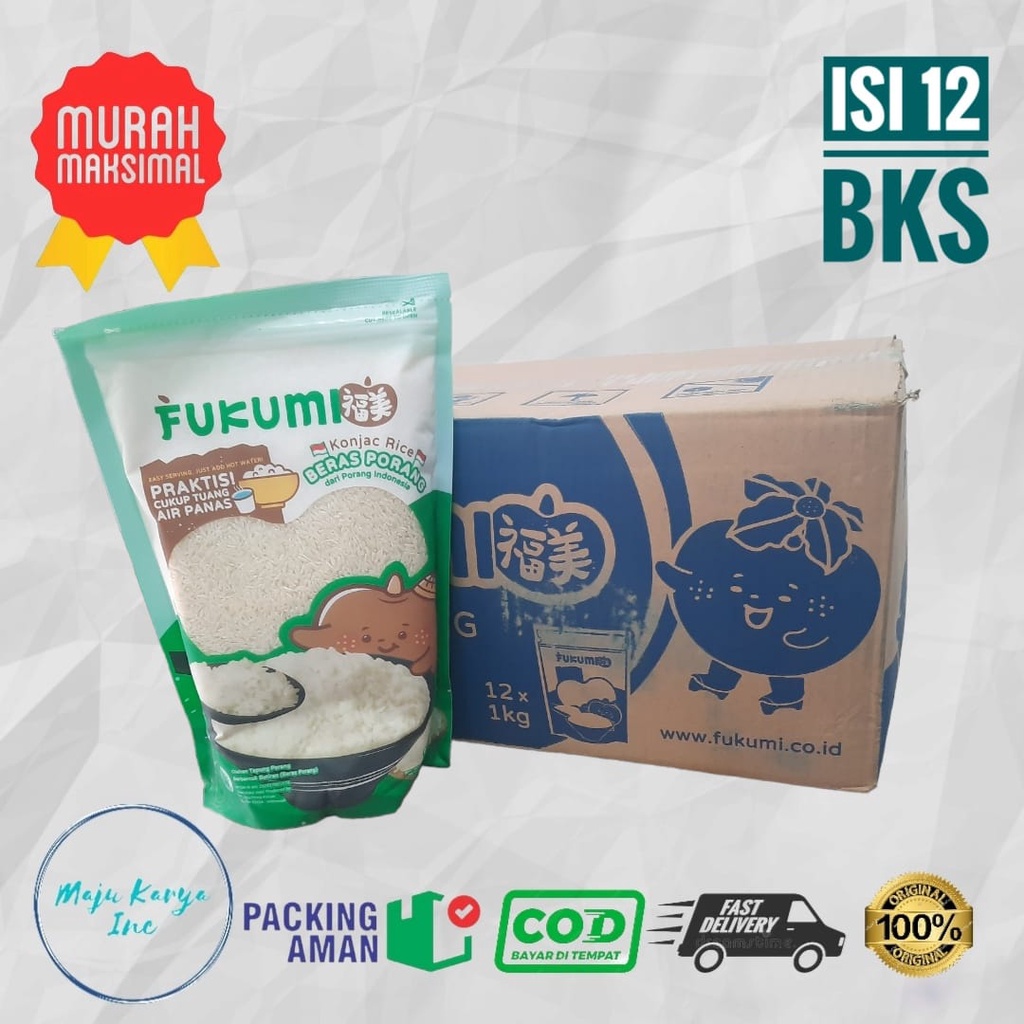 Fukumi Beras Porang pouch 1 Dus isi 12 Bks