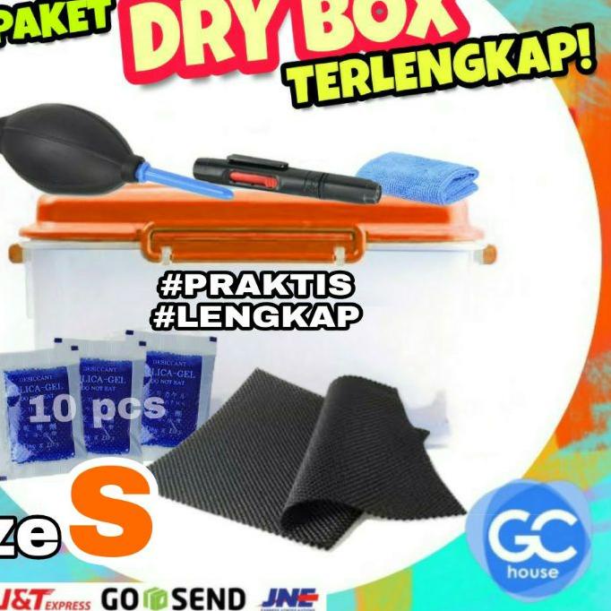 ←➲❊✩ [ size S ] PAKET DRY BOX SET SMALL Kamera Lengkap Cleaning KIT Mirrorless Drone GoPro DSLR size