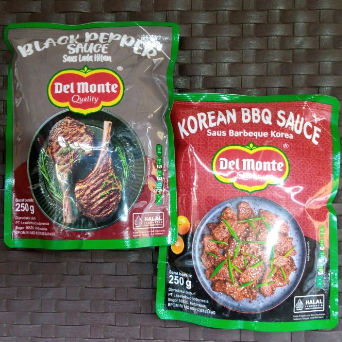 

Delmonte Saus BBQ Korea / Saus Blackpepper 250gr