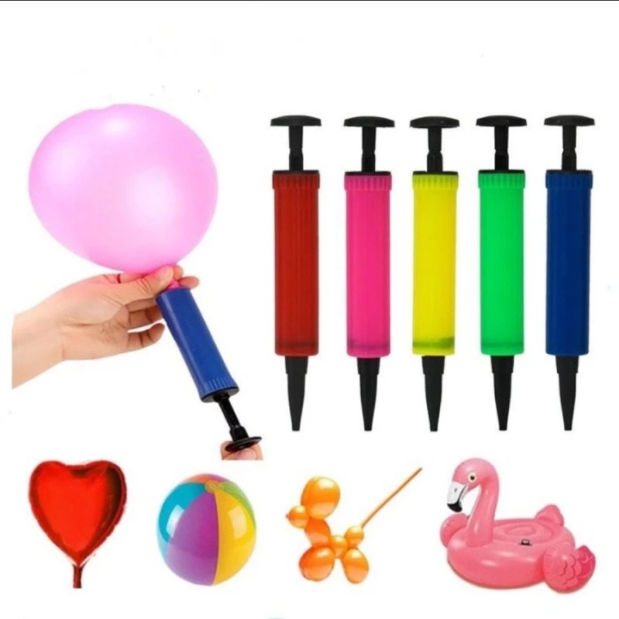 Pompa Balon Tangan Manual Hand Pump Latex Foil Karet Aksesoris Pesta A