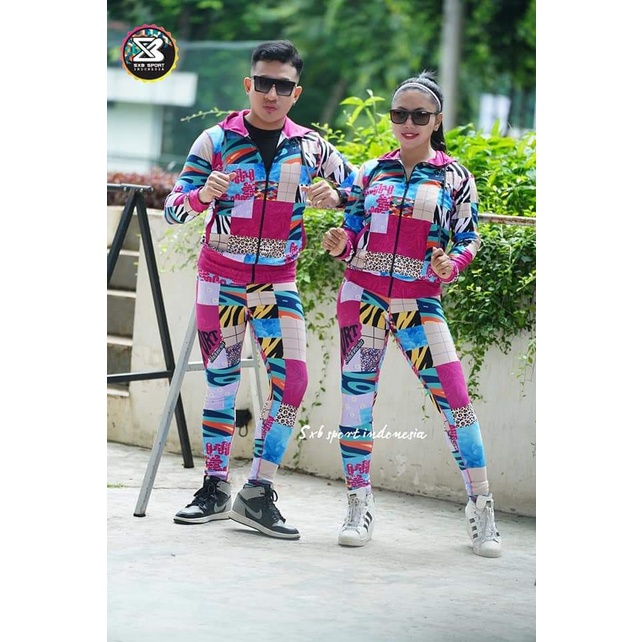 baju senam ori sxb sport JAKET & LEGGING SXB GOALS DEW COLOR